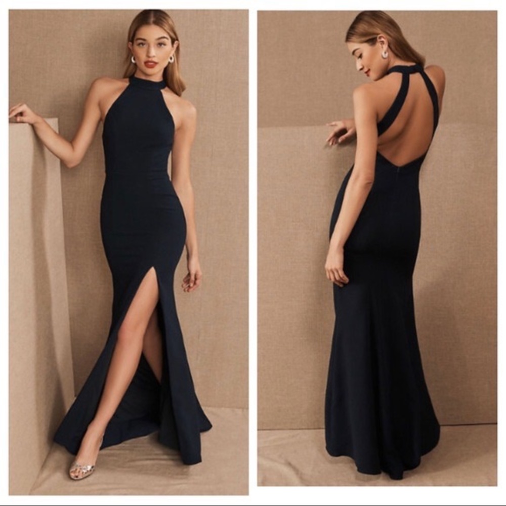 BHLDN Montreal Crepe Halter Dress